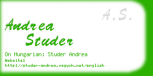 andrea studer business card